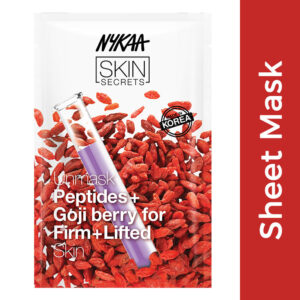 Skin Secrets Active Solutions Peptides + Goji Berry Sheet Mask For Firm & Lifted Skin